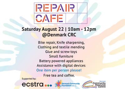 Aug 22. Repair Cafe